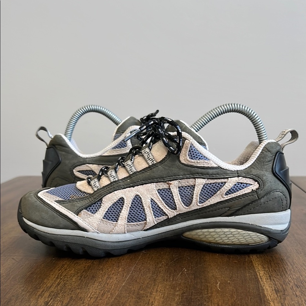 Merrell Women's Gray and Blue Trail Sneakers - Picture 9 of 17